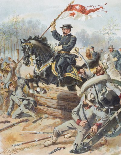 General Sheridan at the Battle of Five Forks, Virginia, 1st April, 1865 by Henry Alexander Ogden